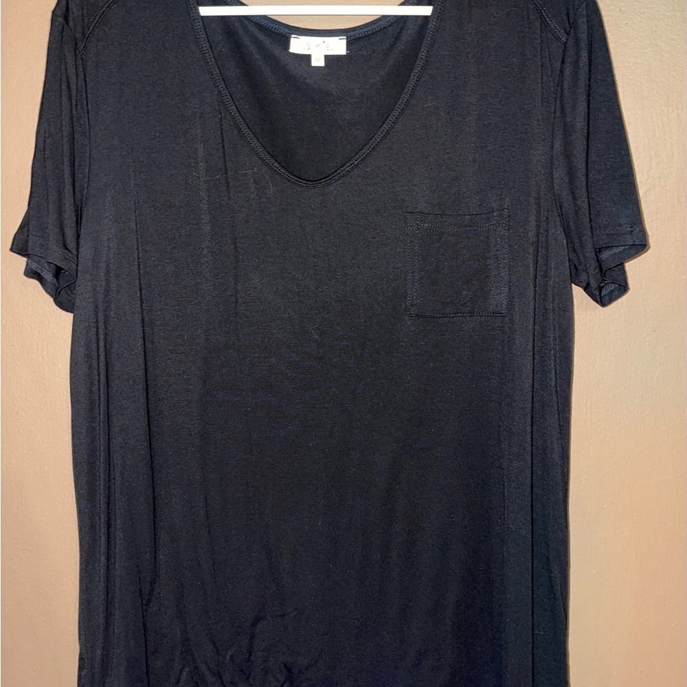 LA MIEL Black Short Sleeve Tee